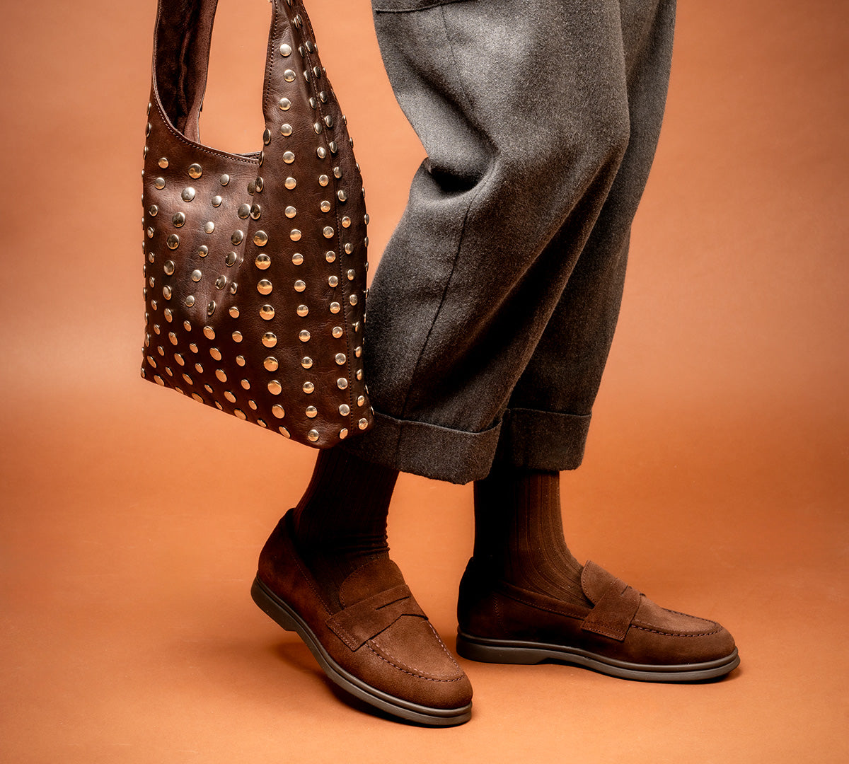 Mocasín Oxford Serraje Marrón