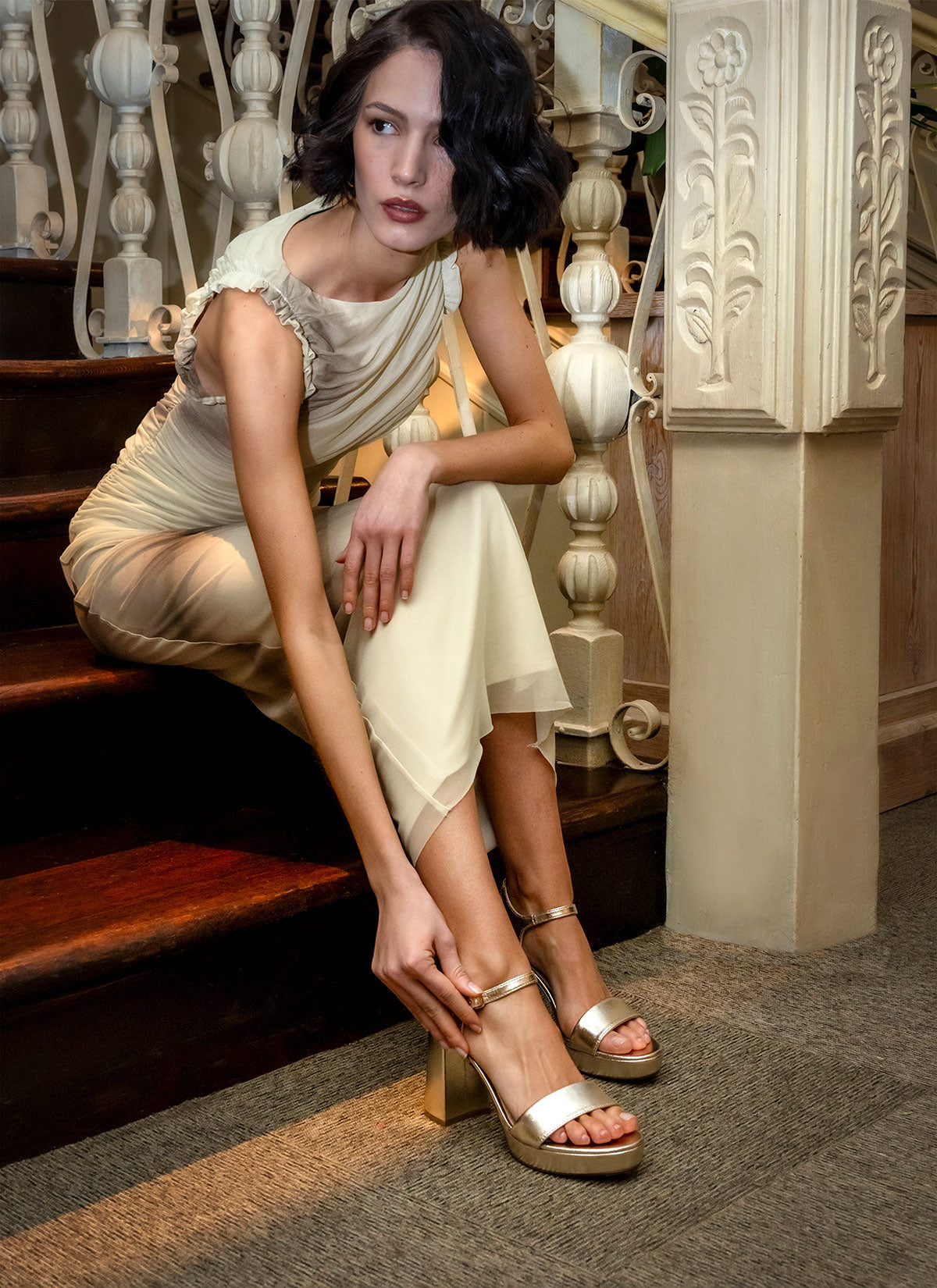 Sandalia Pietra Champagne