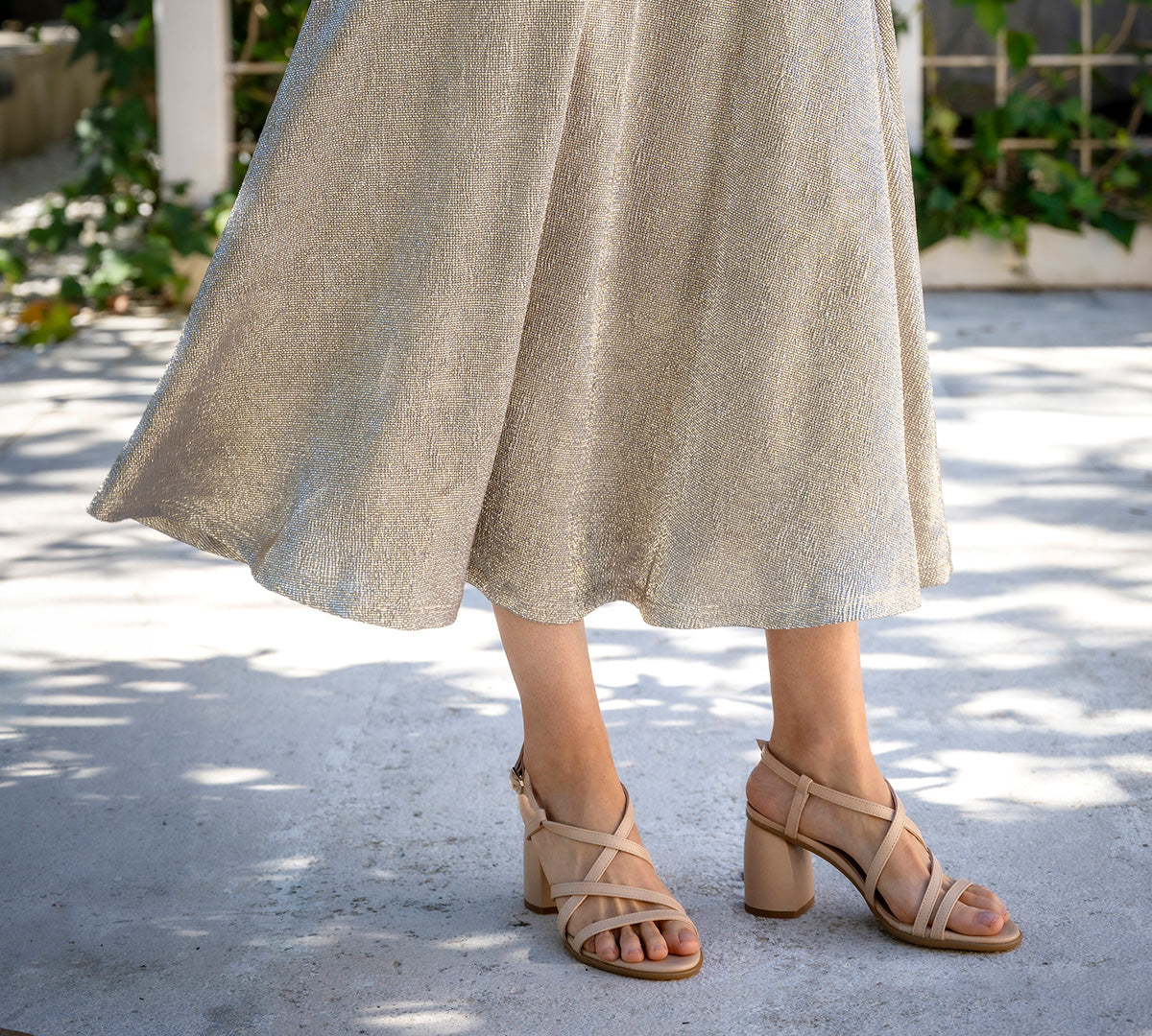 Sandalia Cloe piel nude